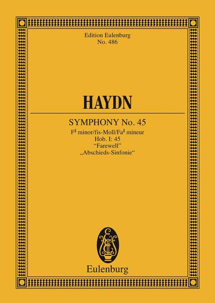 Symphony No. 45 F# minor, "Farewell"