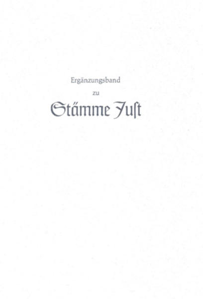 70 Stämme Just. Genealogisches Sammelwerk mit 70 Stammtafeln