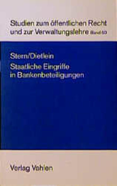 Staatliche Eingriffe in Bankbeteiligungen