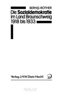 Die Sozialdemokratie im Lande Braunschweig 1918-33