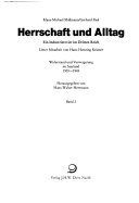 Widerstand und Verweigerung im Saarland 1935-1945 / Herrschaft und Alltag