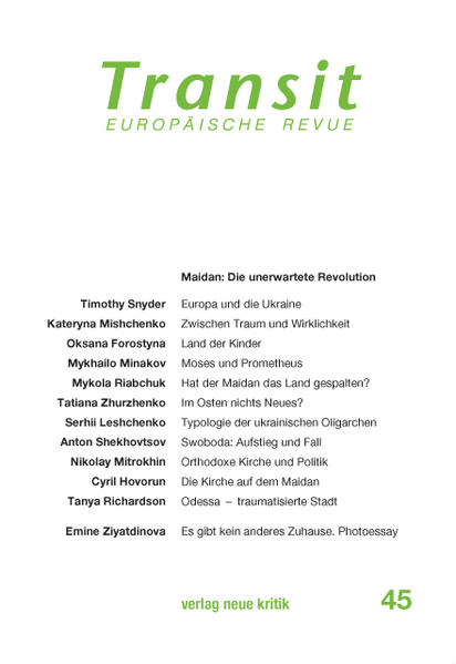 Transit 45. Europäische Revue