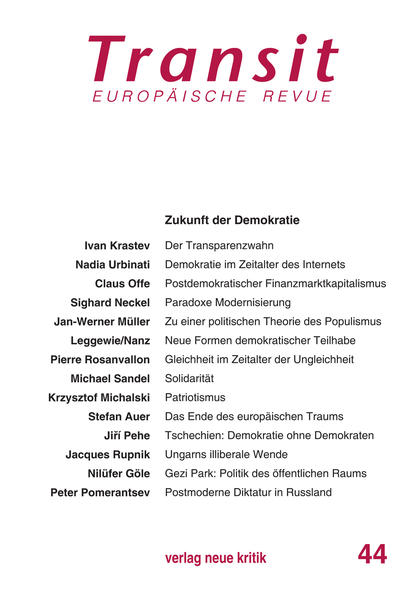 Transit 44. Europäische Revue