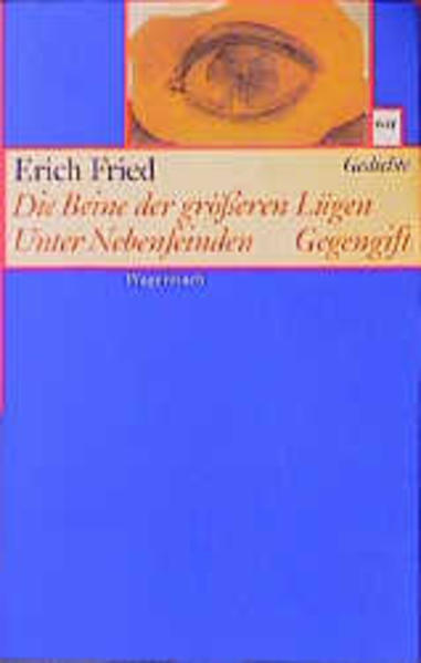Die Beine der größeren Lügen - Unter Nebenfeinden - Gegengift