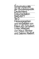 Sicherheitspolitik der Bundesrepublik Deutschland