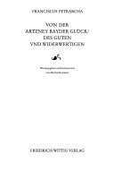 Von der Artzney bayder Glück - des guten und widerwärtigen