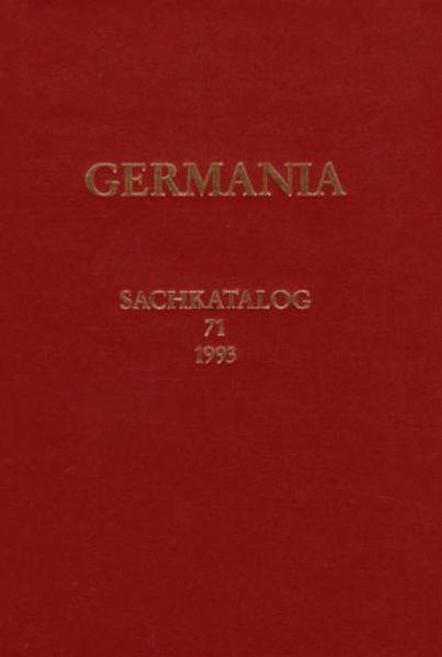 Sachkatalog der Bibliothek, Zugänge 1992