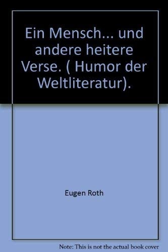 Ein Mensch und andere heitere Verse