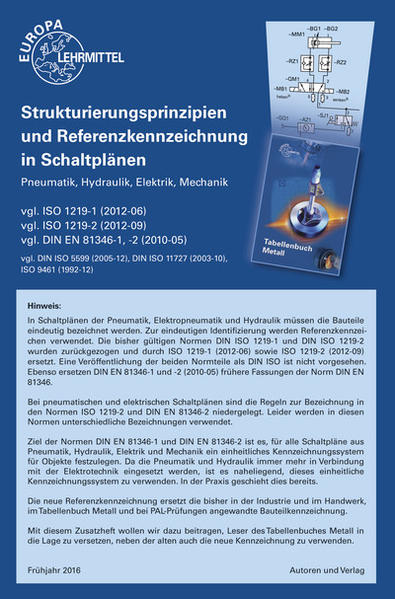 Zusatzheft zum Tabellenbuch Metall