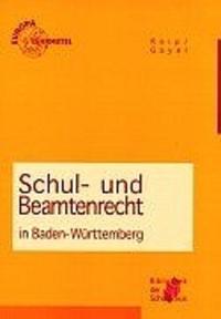 Schul- und Beamtenrecht in Baden-Württemberg
