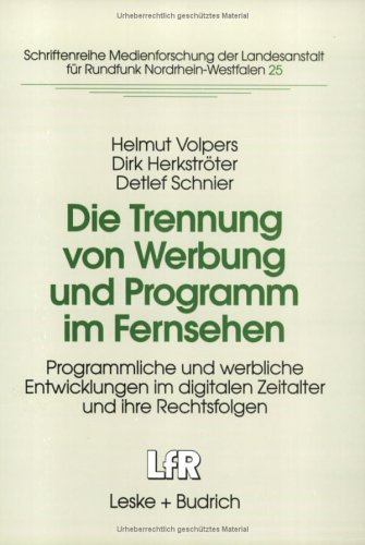 Die Trennung von Werbung und Programm im Fernsehen