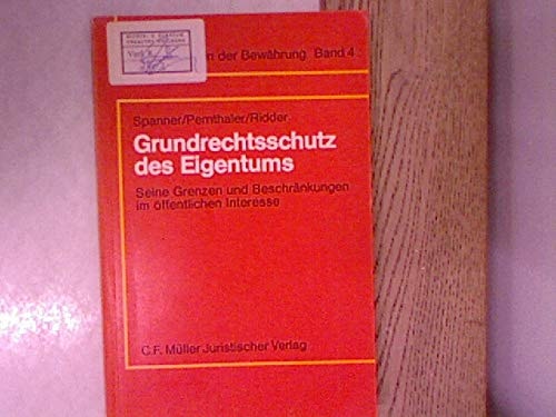 Grundrechtschutz des Eigentums