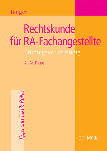 Rechtskunde für RA-Fachangestellte