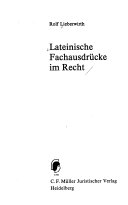 Lateinische Fachausdrücke im Recht
