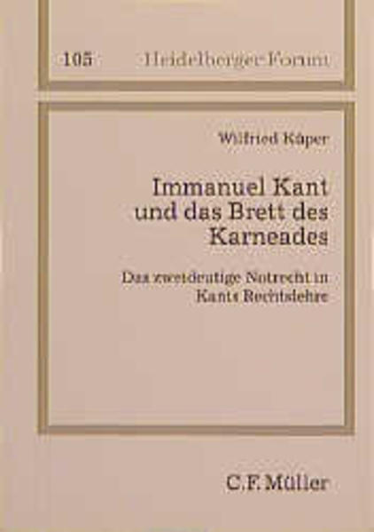 Immanuel Kant und das Brett des Karneades