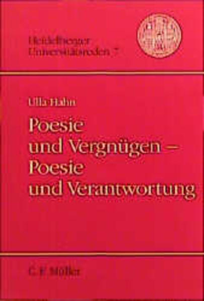 Poesie und Vergnügen - Poesie und Verantwortung