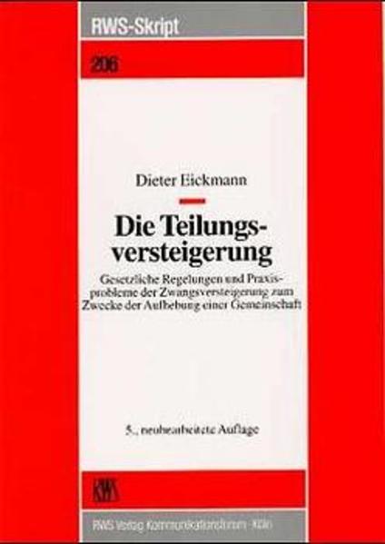 Die Teilungsversteigerung