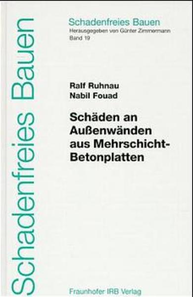 Schäden an Außenwänden aus Mehrschicht-Betonplatten.