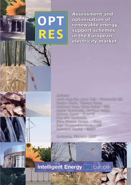 OPTRES. Assessment and optimisation of renewable energy support schemes in the European electricity market.