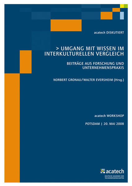 Umgang mit Wissen im interkulturellen Vergleich.