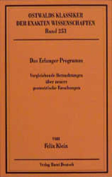 Das Erlanger Programm