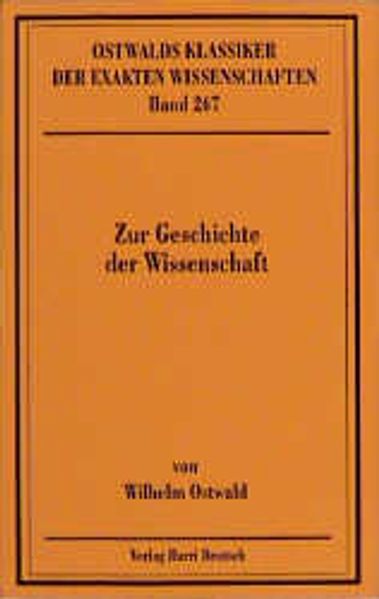 Zur Geschichte der Wissenschaft