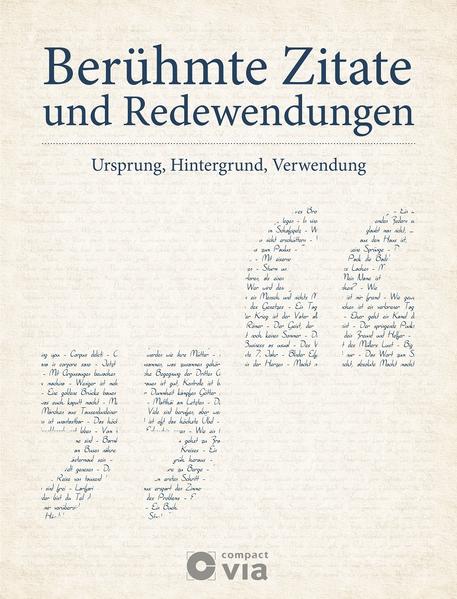 Berühmte Zitate und Redewendungen