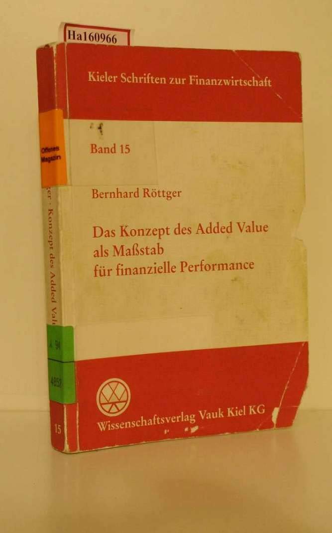 Das Konzept des Added Value als Massstab für finanzielle Performance