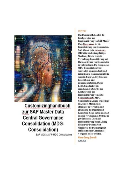 Customizinghandbuch zur SAP Master Data Central Governance Consolidation (MDG-Consolidation)