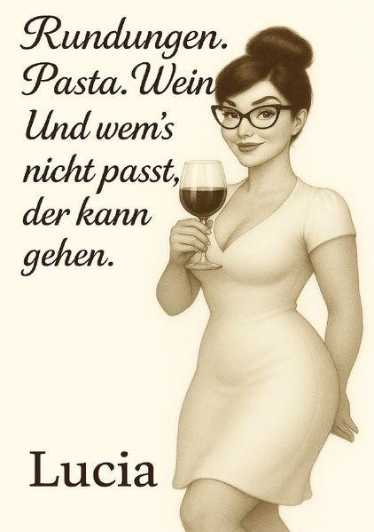 Rundungen Pasta Wein und wem es nicht passt der kann gehen .