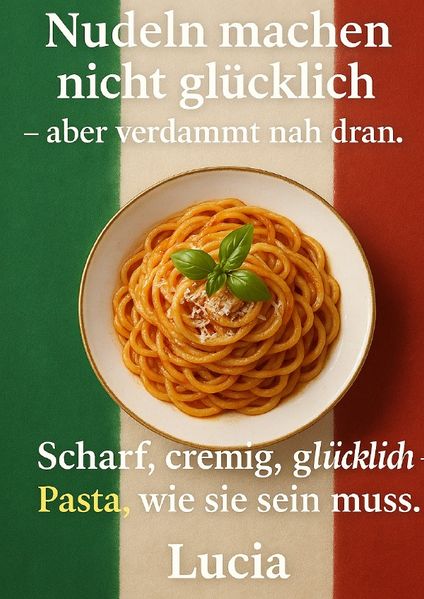 Nudeln machen nicht glücklich - aber verdammt nah dran. Scharf, cremig, glücklich Pasta, wie sie sein muss.