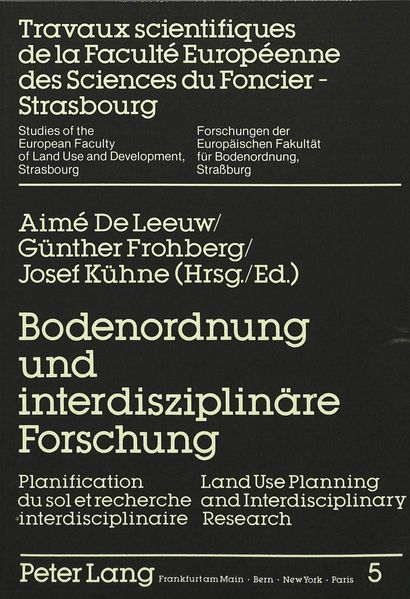 Bodenordnung und interdisziplinäre Forschung