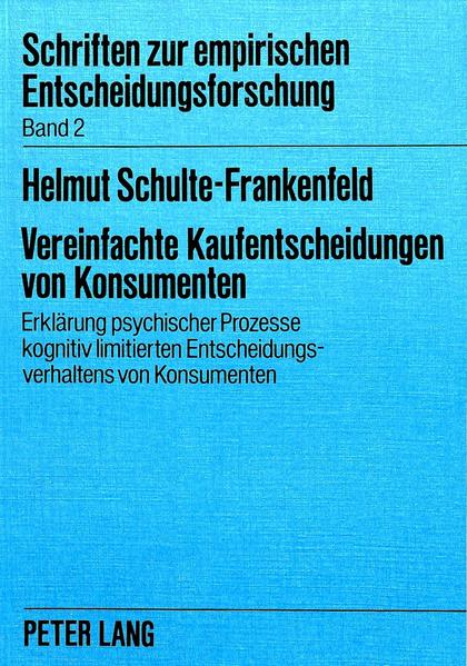 Vereinfachte Kaufentscheidungen von Konsumenten