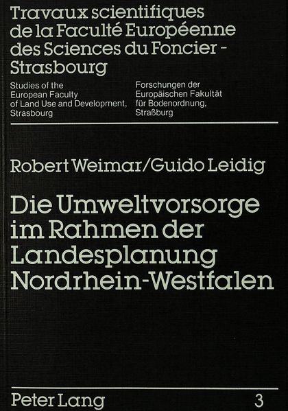 Die Umweltvorsorge im Rahmen der Landesplanung Nordrhein-Westfalen