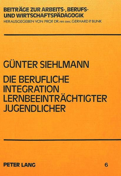 Die berufliche Integration lernbeeinträchtigter Jugendlicher