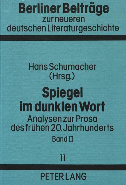 Spiegel im dunklen Wort. Bd. II