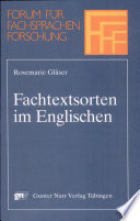 Fachtextsorten im Englischen