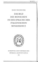 Das Bild des Menschen in der Sprache der italienischen Renaissance