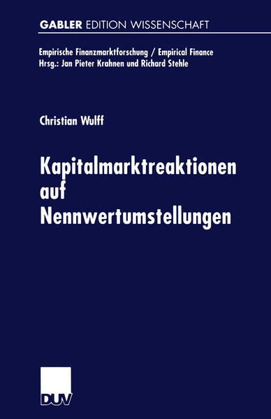 Kapitalmarktreaktionen auf Nennwertumstellungen