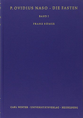 P. Ovidius Naso: Die Fasten / P. Ovidius Naso: Die Fasten