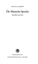 Die Shinassha-Sprache