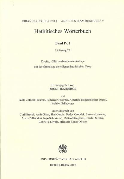 Hethitisches Wörterbuch / Band VI: I