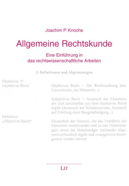 Allgemeine Rechtskunde