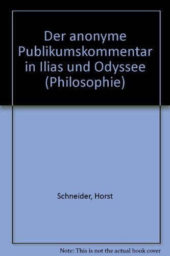 Der anonyme Publikumskommentar in Ilias und Odyssee