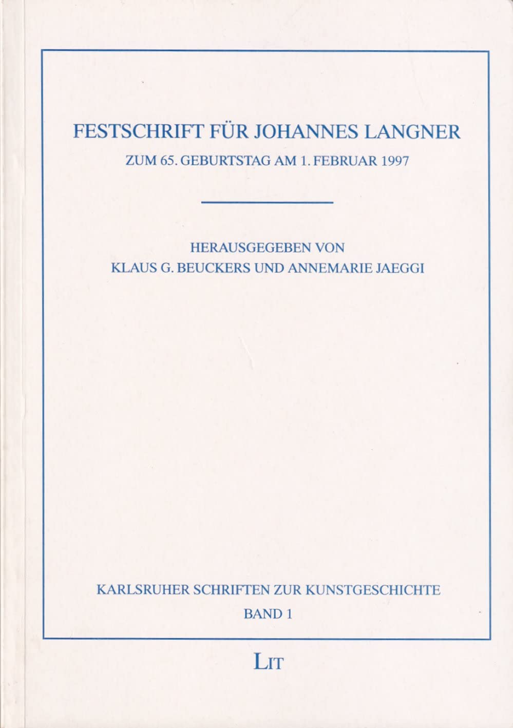 Festschrift für Johannes Langner