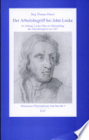 Der Arbeitsbegriff bei John Locke
