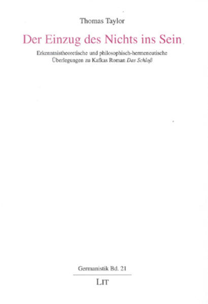 Der Einzug des Nichts ins Sein