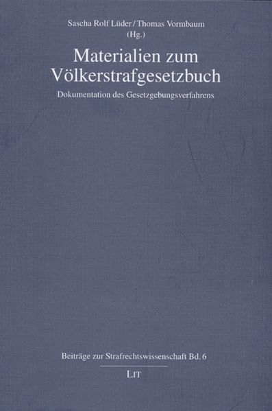 Materialien zum Völkerstrafgesetzbuch