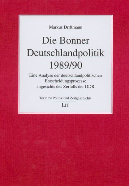 Die Bonner Deutschlandpolitik 1989/90