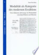 Modalität als Kategorie des modernen Erzählens